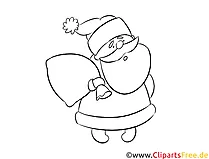 Weihnachtsmann, Santa Holz Vorlage zum Aussägen