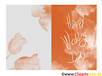 Happy Wedding Day Printvorlage kostenlos
