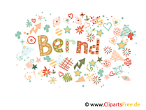 Bernd Vornamen für Jungen dekorative Buchstaben