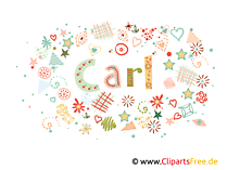 Carl Männliche Vornamen in Dekobuchstaben