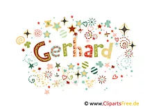 Gerhard - Namensbilder, Namen Illustrationen