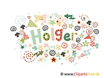 Holger Name Bild, Illustration, Clipart