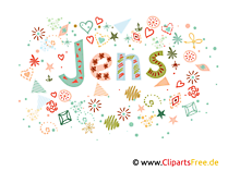 Jens männlicher Vorname, dekorativer Schriftzug, Schriftgestaltung