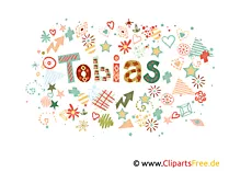 Tobias Männliche Vornamen in dekorativen Buchstaben