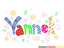 Yannek Jungenname Illustration, Bild, Clipart
