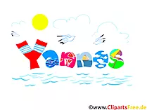 Yannos Jungenname Illustration, Bild, Clipart