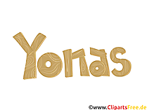 Yonas Name Illustration, Bild, Clipart