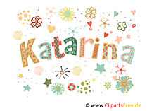 Katarina Name Bild, Illustration, Clipart