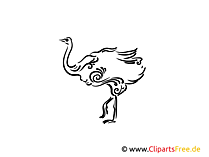 Wandtattoo-Vorlage für Kinderzimmer Strauss