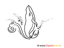 Wandtattoo für Kinderzimmer Wal