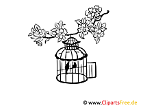 Vogelkäfig Wandtattoos für Küche und Esszimmer