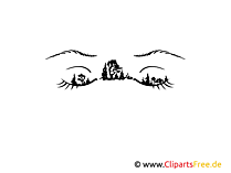 Augen Wandbild für Schlafzimmer kostenlos