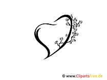 Traumhafte Wandtattoo Schlafzimmer Herz zum Drucken