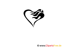 Wandtatoo Herz für Schlafzimmer