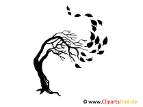 Baum im Wind Wandtattoos für Wohnzimmer zum Drucken