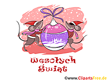 Wesołych Świąt kartka, Boże Narodzeni clipart