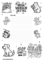 Kostenlose Wunschzettel-Vorlage zum Ausfüllen