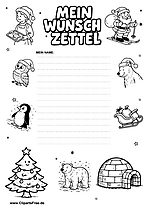 Minimalistische Weihnachts-Wunschliste