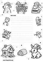 Weihnachts-Wunschliste als PDF herunterladen