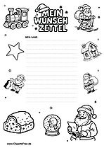 Wunschliste an Weihnachtsmann mit Geschenkideen