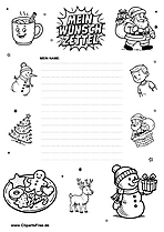 Wunschzettel als PDF zum Ausdrucken für Kinder