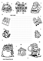 Wunschzettel für Weihnachten schlicht & schön