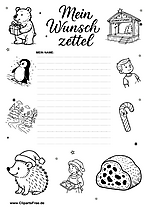 Wunschzettel neutraler Stil PDF