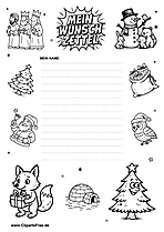 Wunschzettel Vorlage zum Nikolaustag