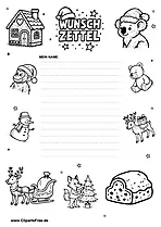 Wunschzettel zu Weihnachten