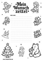 Wunschzettel zum Ausdrucken