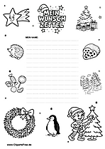 Wunschzettel zum Ausdrucken