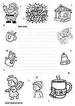 Wunschzettel zum Ausdrucken für Jungs und Mädchen