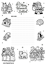 Wunschzettel zum Drucken für Kinder gratis