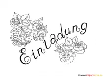 Einladung Malvorlage