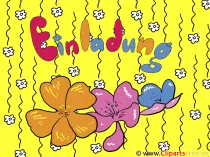 Einladung selbst gestalten mit unseren Clipart-Vorlagen