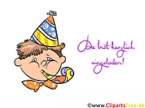 Einladungen zum Kindergeburtstag online als eCards verschicken