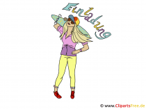 Girl Clip Art für Einladugen Girl Clip Art für Einladugen
