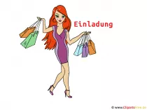 Invitation to Shopping Clip Art