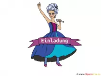 Sängerin Clipart