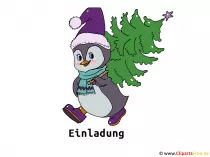 Silvesterparty Einladung Clipart