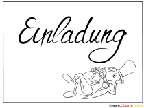 Witzige Einladung