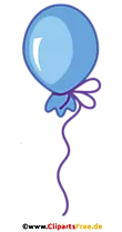 Blauer Luftballon Clipart