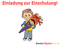 Einladungskarte Schulanfang gratis