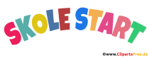 Beginn der Schule bunter Text als PNG-Clipart