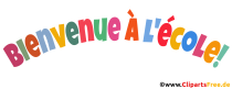 Text Willkommen in der Schule auf Französisch zum Drucken