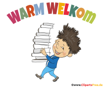 Herzlich Willkommen in Niederländisch Clipart, Bild, Illustration