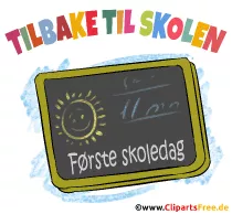 1. Tag in der Schule Clipart, Bild, Comic