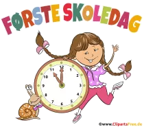 Der erste Schultag Cliparts, Bilder, Illustrationen zum Thema Schule