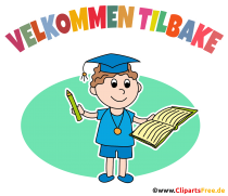 Willkommen in der Schule Norwegische Sprache Clipart