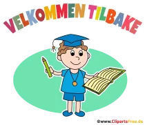 Willkommen in der Schule Norwegische Sprache Clipart